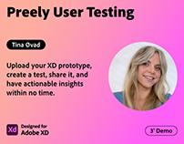 Preely User Testing by Tina Øvad