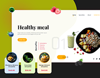 healthy meal Landing Page