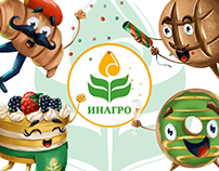 Characters for Inagro company/Bakery characters design