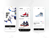 "SNEAKER" shoes mobile app.