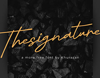 Thesignature free font for commercial use