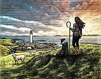 Fair Isle Logomark Illustrated by Steven Noble