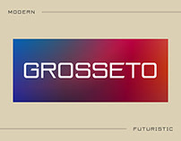 Grosseto – Futuristic Sans Serif