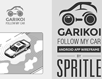 Follow My Car - iPhone and Android Wireframe