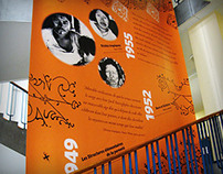 Claude Lévi-Strauss centennial tribute mural