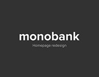 monobank - Homepage redesign