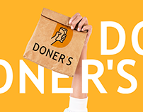 DONER'S. Street food restaurant. Rebranding