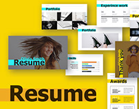 Resume Presentation template