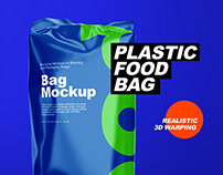 Plastic Food Bag Mockups