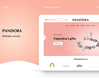 Pandora jewellery redesign concept ui/ux