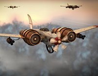 Steampunk Plane called 'Ida'