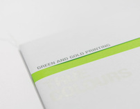 Green and Gold Printing Marketing Book
