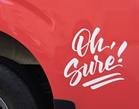 Oh Sure - Digitized Lettering
