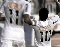 Santos FC - Centennial jersey number typography
