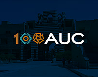 The American University in Cairo Centennial logo