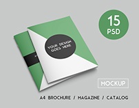 A4 brochure / magazine / catalog mockups
