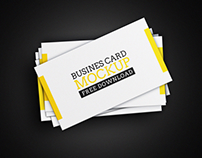 Freebie- Business Card Mockup Vol. 04