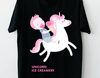 Unicorn Ice Creamery Branding