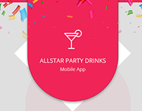 AllStar Party Drinks App - Design Concepts