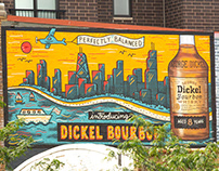 George Dickel Bourbon Mural in Chicago