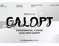 Galopt - Experimental Fusion Script Font - FREE Font