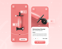 Electric Scooter Mobile UI