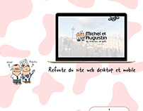 Refonte site web - Michel et Augustin - Maquette XD