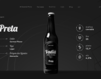 Cerveja Vadia . Website
