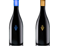 Red & White wine bottle designs