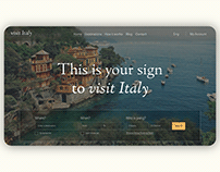 visit Italy - Travel Experience Landing Page