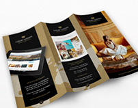 Tri-fold: Contemporary Hotel InDesign Brochure
