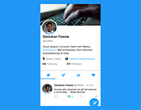 Twitter Mobile App Redesign UI