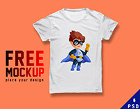 Free T-shirt Mockup For Men