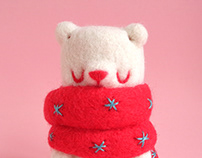 Marshmallow Bear Art Toy