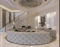 Circular living room design