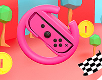 Nintendo Switch Accessories • 3D Renders and Set Design