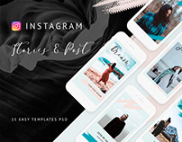 Lifestyle - media kit, template for instagram