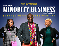 2023 Indiana Minority Business Magazine Cover Design