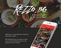 ReZZo.BG :: Reservation System - iOS App Design Concept