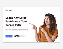 E-Learning Landing Page Design