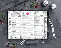 Menu project for Pizzeria