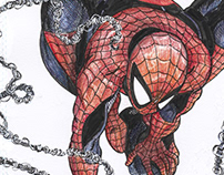The Amazing Spider-man Comic Art Reproduction