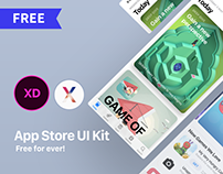 iOS11 App Store GUI - Free Download, XD