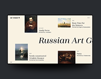Russian Art Inspriation | Web design