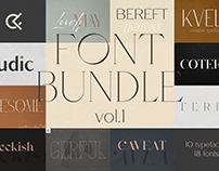 Font Bundle Vol.1 - 18 fonts