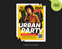 Free Urban Party Flyer PSD Template