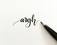 Hand Lettering - an amateur still practicing...