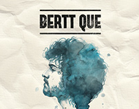 Cartel de concierto para el cantante BERTT QUEE