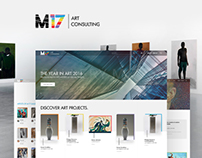 Corporate website for M17 Art Gallery (Ukraine)