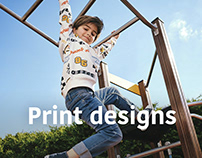 Print designs for children's clothing